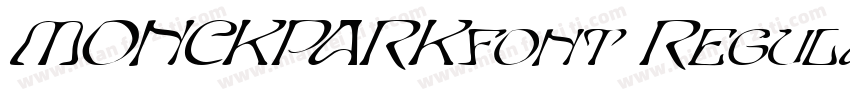 MONCKPARKfont Regular字体转换